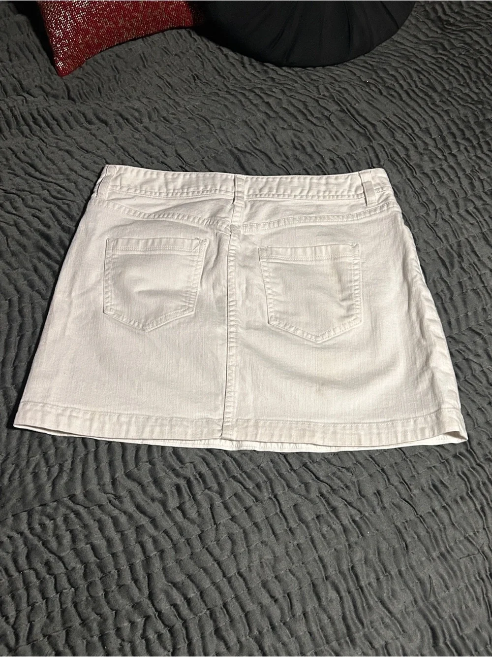 J. Crew White Denim Mini Skirt - Clean A-Line